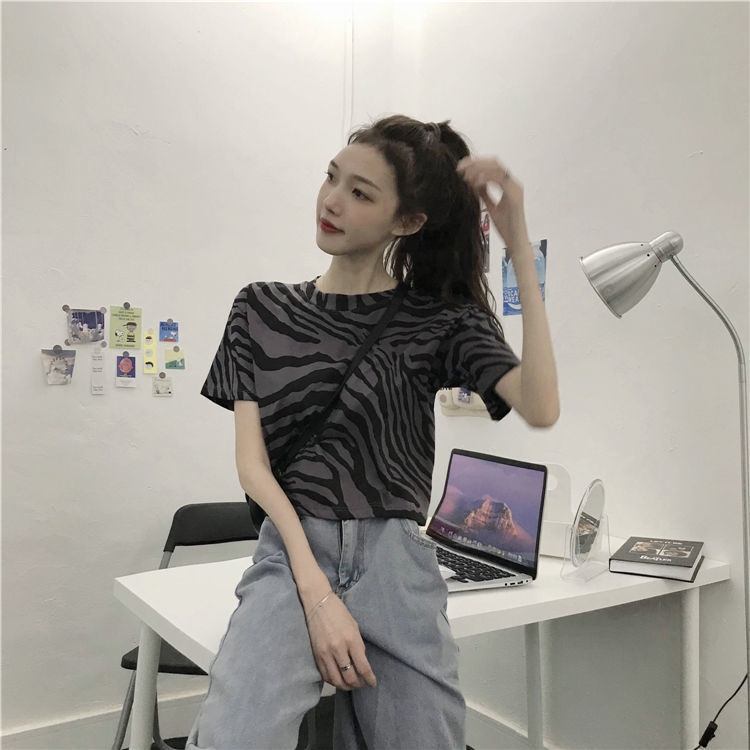 Áo croptop ngắn tay cổ chữ V xếp ly thanh lịch cho nữ JL-TX-118