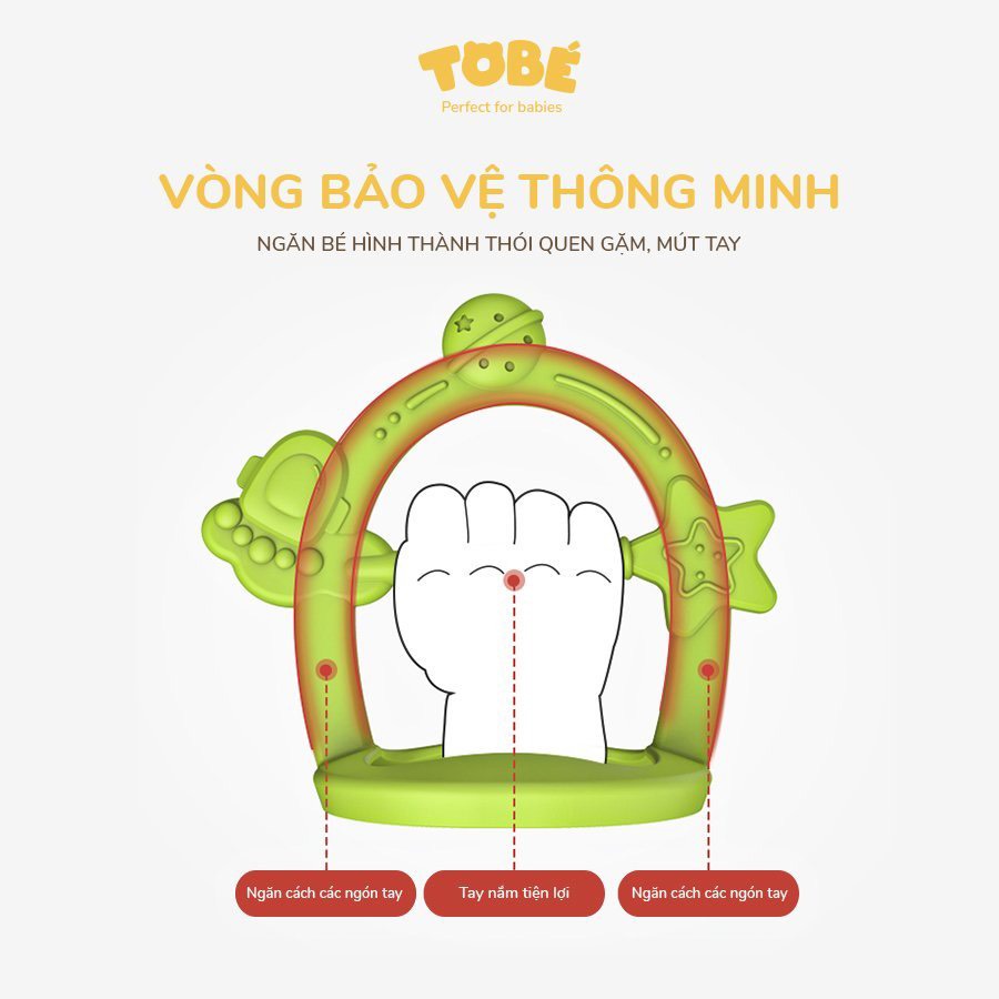 Gặm Nướu Silicone TOBÉ Cao Cấp An Toàn