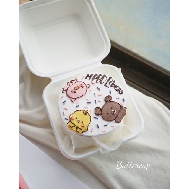 Bánh kem bento, bánh kem mini vẽ chibi. Đặt trước 2-3h ship hỏa tốc nội thành sài gòn.