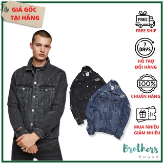 |Xịn| Áo khoác denim/jean nam rách Zara, mặc cực thích, vải đẹp lắm nha