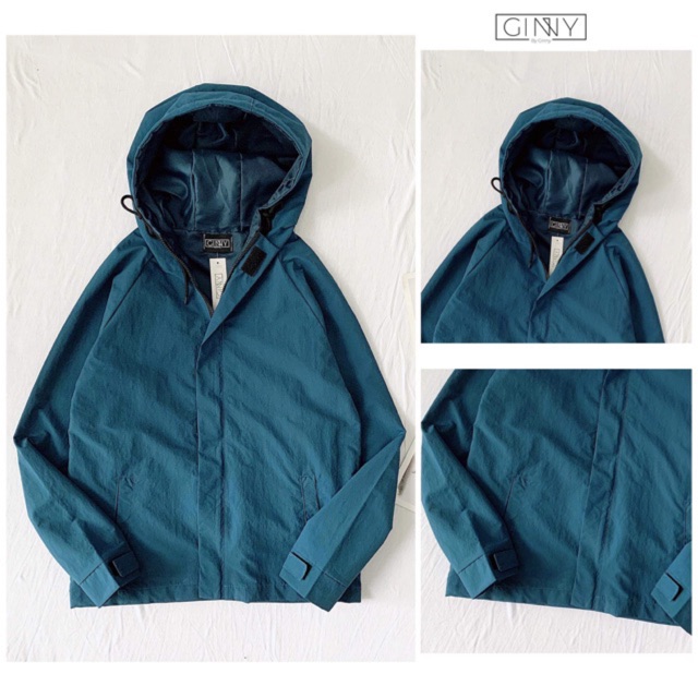 ÁO KHOÁC DÙ JACKET WET XANH ĐEN
