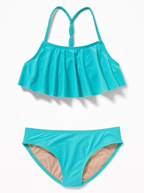Bikini 2 mảnh xuất khẩu cho bé gái Oldnavy , UV100protect ONBG01 AMGOBET kèm hình thật