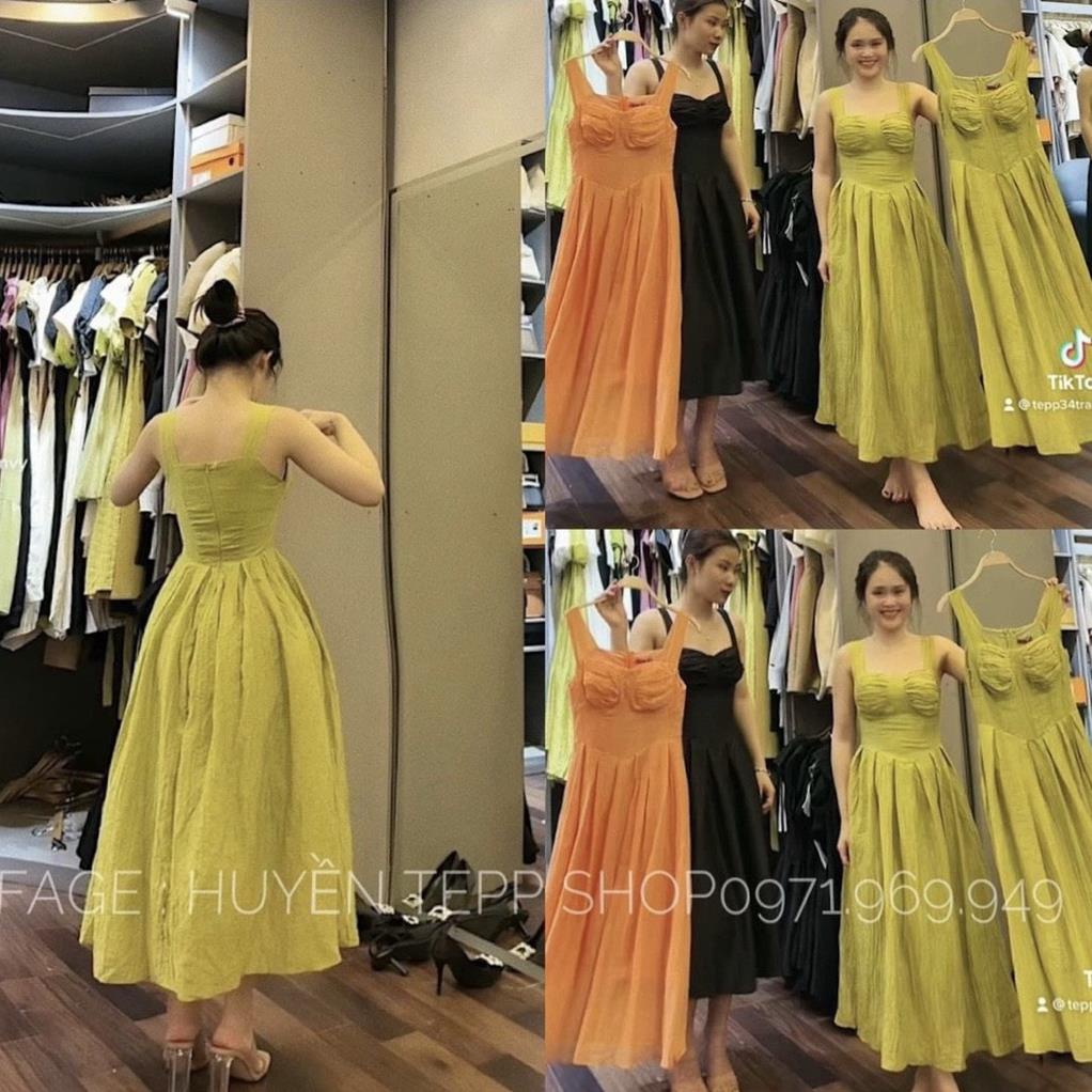 Đầm Váy Xoè 2 Lớp Có Mút Ngực QC Tiểu Thư Cao Cấp