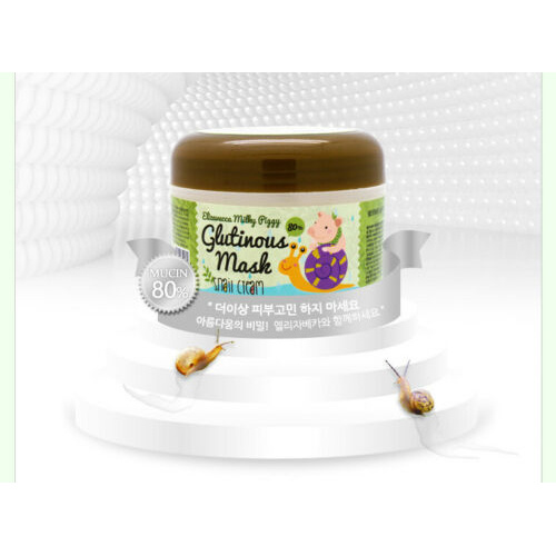 [ELIZAVECCA] Milky Piggy Glutinous 80% Mask Snail Cream 100g