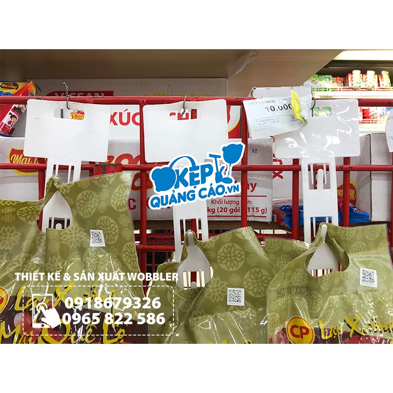Dây nhựa treo sản phẩm, KÈM MÓC TREO) - 12 móc - DÂY BM
