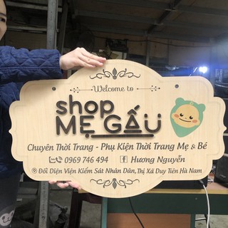 Bảng Gỗ Size Lớn - Treo Cửa Hàng - Thiết Kế Theo Yêu Cầu