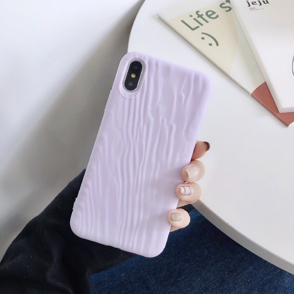 Ốp điện thoại silicone mềm vân cát lỏng màu trơn thời trang cho IPhone 11 11pro max XSmax X XR 6 7 8 6Plus 8plus | BigBuy360 - bigbuy360.vn