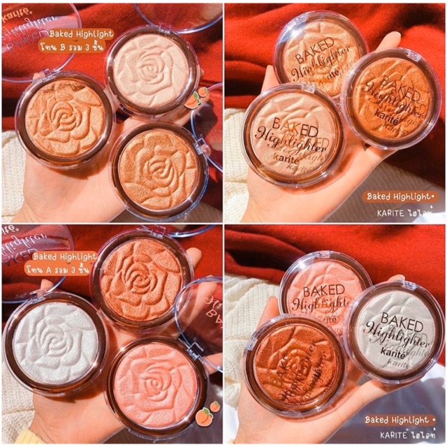 Phấn bắt sáng hoa hồng Baked Thái Lan
