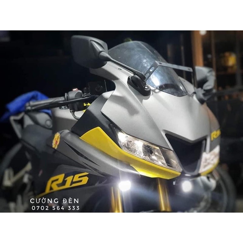 R15 Pad / pas / pass cân bằng, tăng chỉnh cao thấp đèn trợ sáng bi mini vị trí cố định dưới đèn pha xe máy