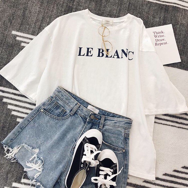 [FREESHIP ĐƠN TỪ 50K] Áo thun tay lỡ form rộng LE BLANC HARI0319
