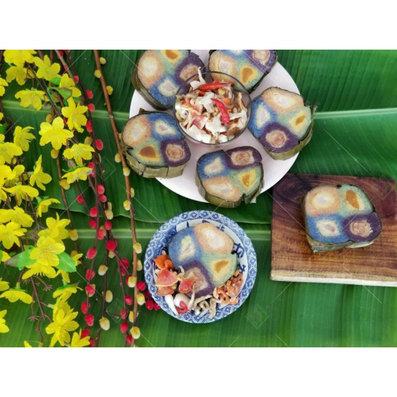 BÁNH TÉT TRÀ CUÔN TỨ QUÝ 1.5KG