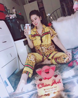 (Kèm ảnh thật) bộ lụa mang nhà siêu xinh