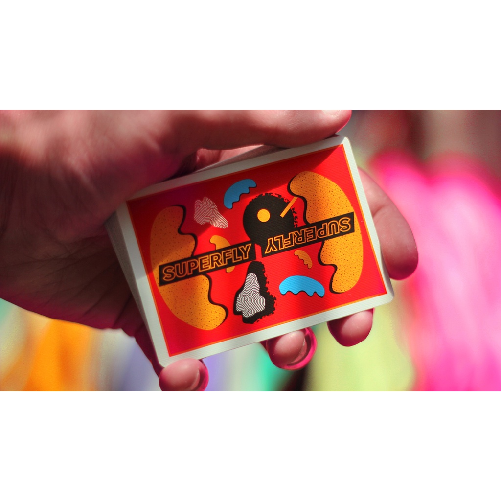 Bộ bài tây, bài ảo thuật Superfly Butterfingers Red Playing Cards - Bài Mỹ - Bài Chính Hãng
