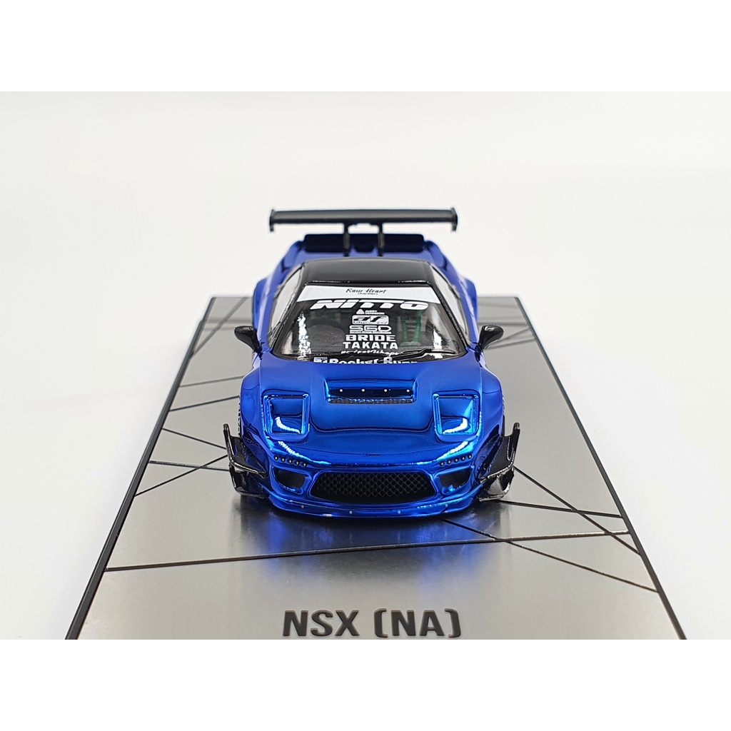 Xe Mô Hình NSX (NA) ROCKET BUNNY V2 AERO CHROME BLUE 1:64 INNO MODELS (Xanh)