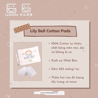 Bông Tẩy Trang LiLy Bell 222 miếng