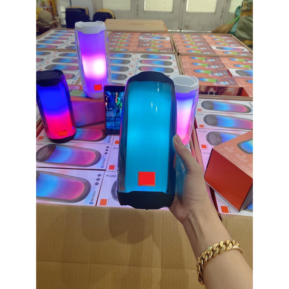 Loa bluetooth JBL Pulse 4 To đèn leb bass mạnh âm thanh siêu đỉnh công suất lớn hỗ trợ thẻ nhớ usb kết nối máy tính