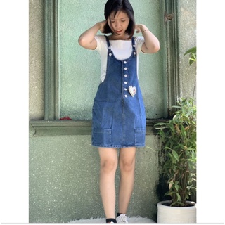 yếm đầm jean