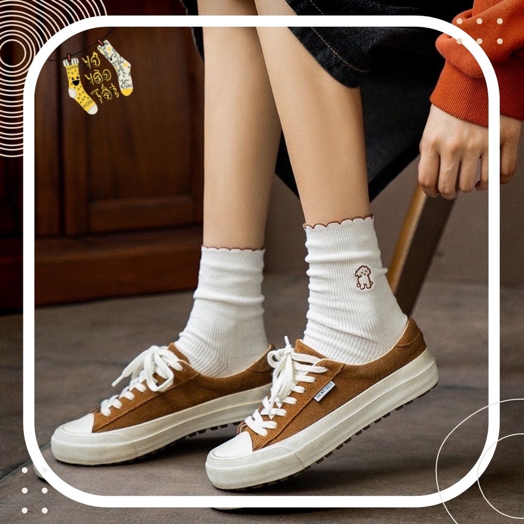 TẤT VỚ CỔ CAO CÚN SỌC CHÌM NHIỀU MÀU