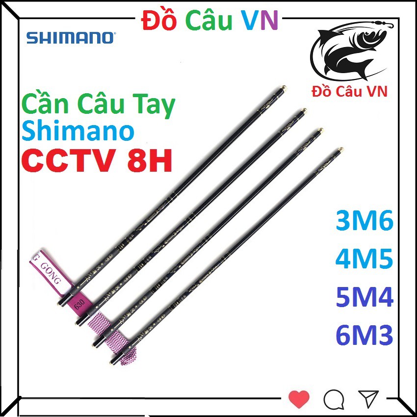 Cần câu tay CCTV 8H - Cần bạo lực , Cần cao cấp - Cần Câu Top1 VN y hình 252