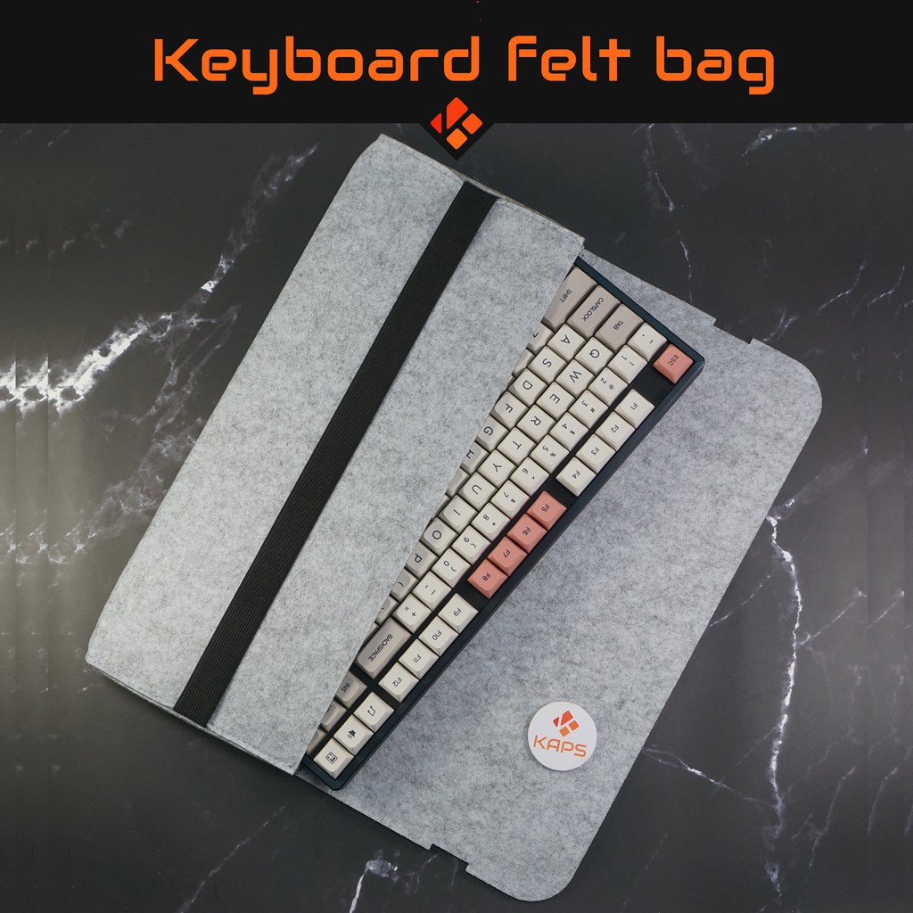 Túi đựng bàn phím cơ size 60 68 87 (TKL) - bảo vệ bàn phím chống sốc va đập bằng vải nỉ bền bỉ