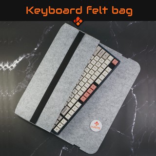 Túi đựng bàn phím cơ size 60 68 87 (TKL) - bảo vệ bàn phím chống sốc va đập bằng vải nỉ bền bỉ