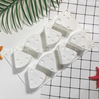 Khuôn silicon hình phomai làm pudding sammbaby