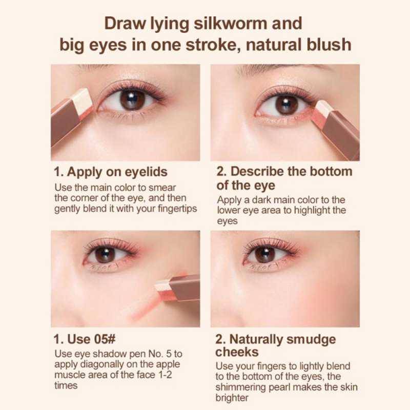 Phấn Mắt Dạng Thỏi 2 Trong 1 Màu Sắc Gradient Chống Nước Lâu Trôi