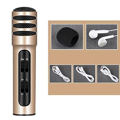 Micro Đa Năng Thu Âm Hát Karaoke Online Livestream C7 Dùng Được Trên Cả Điện Thoại Và Máy Tính