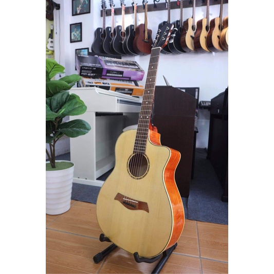 Đàn Guitar Acoustic có EQ size to mặt gỗ thịt Giá tận xưởng kèm đầy đủ phụ kiện