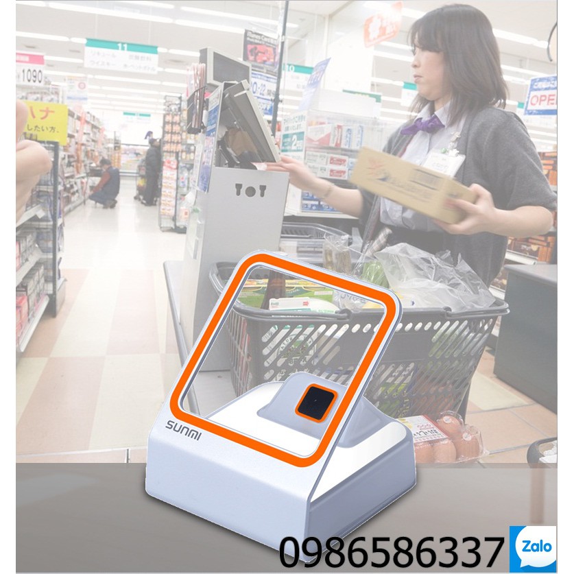 Máy quét mã vạch, QR code Sunmi Blink, hỗ trợ thanh toán qua màn hình mobile, quét mã hàng, điểm danh checkin