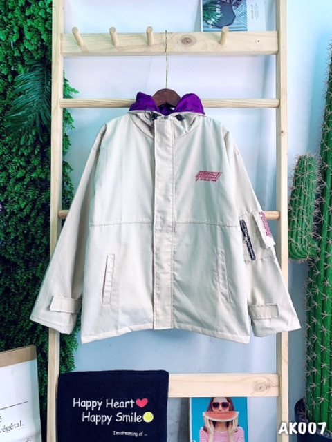 🌵 𝐓𝐡𝐞𝐔𝐥𝐳𝐳𝐚𝐧𝐠 🌵 007 Áo Khoác KaKi Kem-Tím 2 Lớp Hàng Xuất. Bomber Jacket Unisex Bán Sỉ | BigBuy360 - bigbuy360.vn