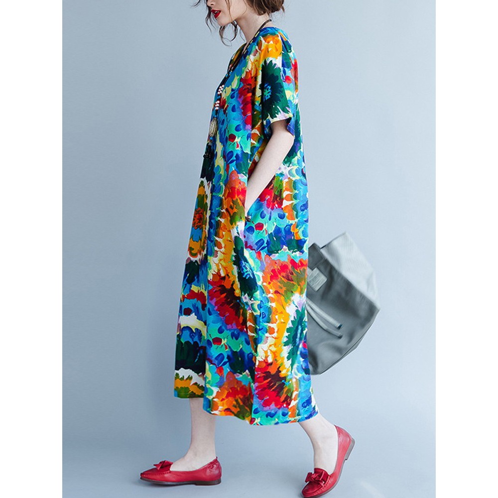 Freeship từ 50K - FREESHIP ĐƠN 99K_ Đầm tay ngắn in hình thời trang cho nữ | BigBuy360 - bigbuy360.vn