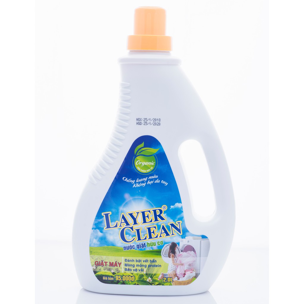 Nước Giặt Hữu Cơ Layer Clean 2 Lít Dùng Được Cho Cả Trẻ Sơ Sinh Và Gia Đình