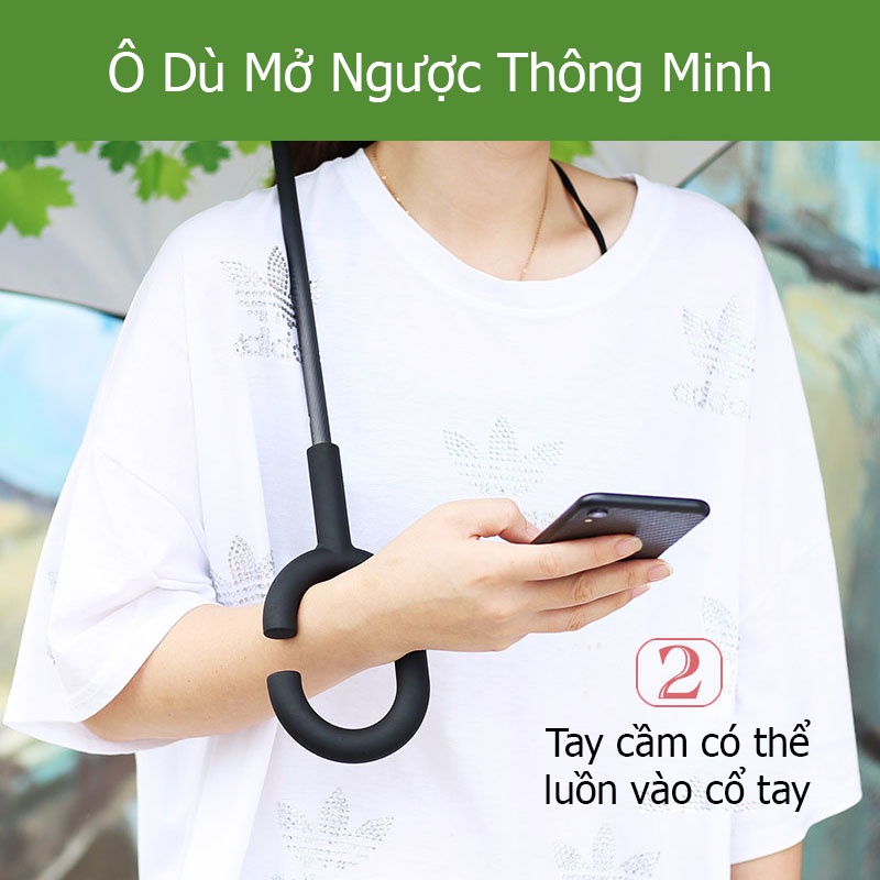 Dù, Ô Mở Ngược Thông Minh, Ô Mở Ngược Thông Minh, Thích Hợp Cho Người Đi Xe Hơi Và Đi Bộ . Giao mẫu ngẫu nhiên