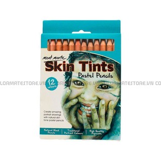 Bộ bút chì màu sáp vẽ chân dung, skin tint pastel pencils, bút vẽ - COLORMATE