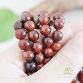Chuỗi Vòng 108 Hạt Gỗ Hồng