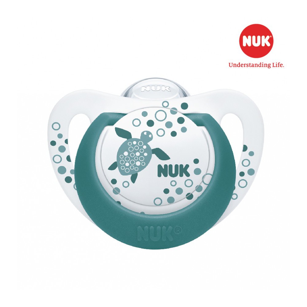 Ti giả NUK Genius silicone sắc màu (0-6m)