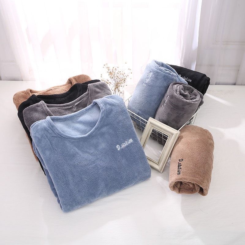 Bộ đồ ngủ nhung mịn ấm hàng L1 | BigBuy360 - bigbuy360.vn