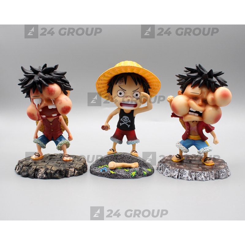 [15CM] Mô hình tượng đồ chơi Monkey D Luffy Chibi có base đẹp TRONG anime đảo hải tặc fig figure one piece