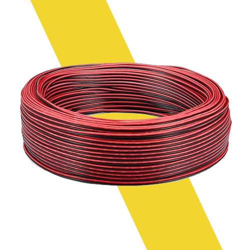 Dây điện đôi đỏ đen 2468.26AWG
