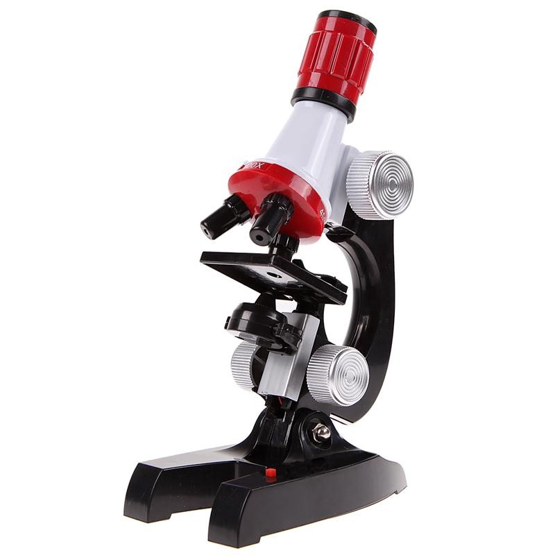 New Microscope Kit Lab LED 100X-1200X Educational Toy Gift Biological Microscope