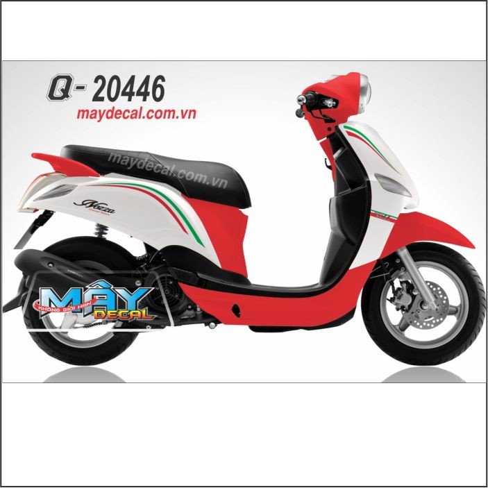Tem Nozza Rời Trắng đỏ chỉ (B)