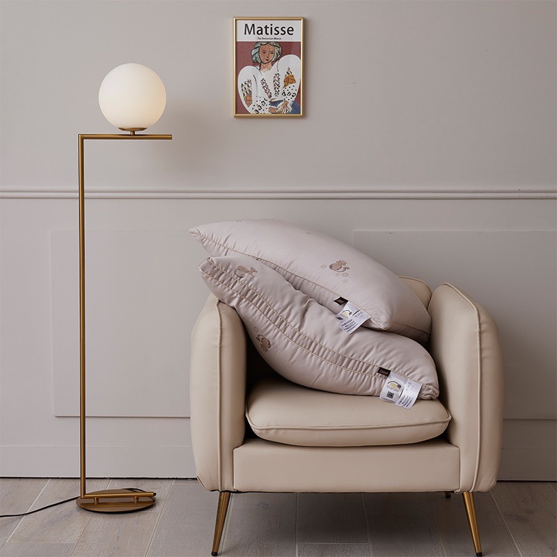 Gối Tencel Bông Đậu Chữ H Họa Tiết 5D Vân Chìm