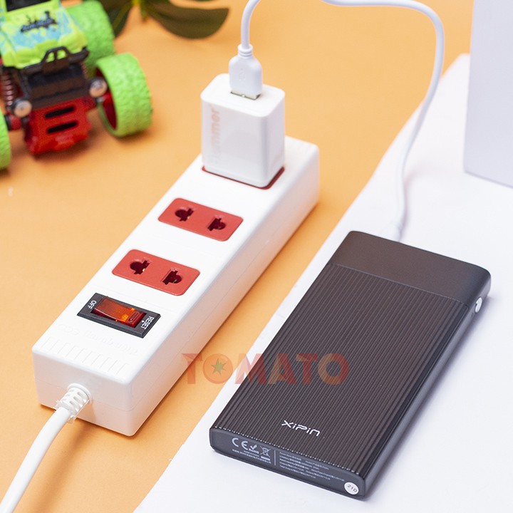 Pin sạc dự phòng XiPin BX-301 10.00mAh , 2 Cổng USB , Có Đèn LED Hiển Thị Pin - Phụ Kiện Tomato