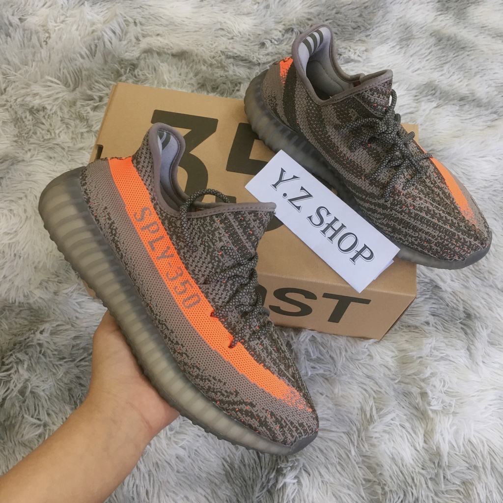 Giày Sneaker yz350 Xám Cam