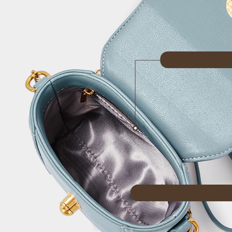 Túi Xách Đeo Vai Phối Dây Xích Thời Trang Dành Cho Nữ