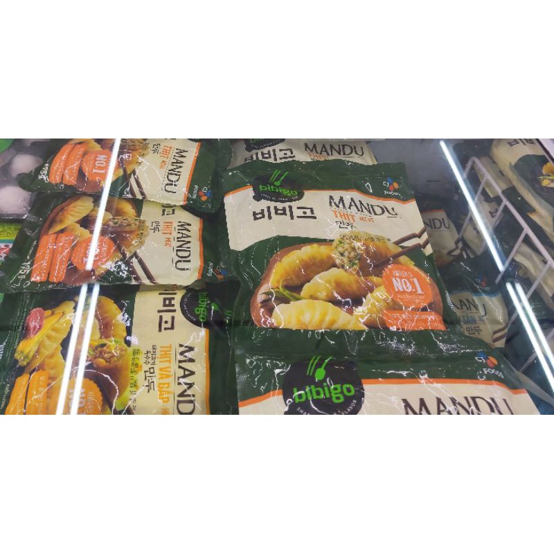🥟🦞GIÁ GỐC:Bánh xếp mandu hải sản Bibigo 350g