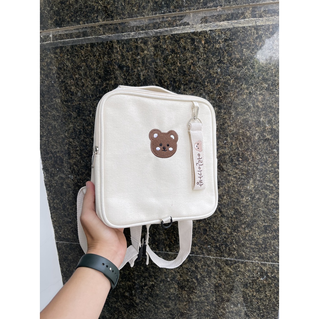 Balo Hàn Quốc Thêu Gấu Cho Bé - POLLY KID SP125