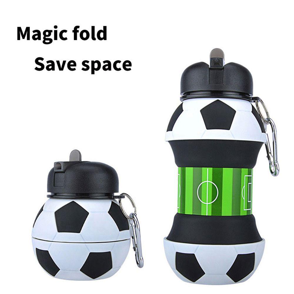 YIYU Cốc Uống Nước Thể Thao Dung Tích Lớn 550ml Có Thể Gấp Gọn Chống Rò Rỉ Tiện Dụng