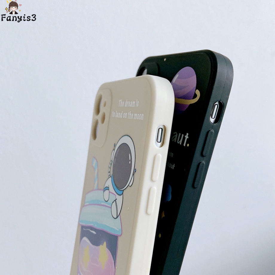 Ốp điện thoại silicon mềm hình phi hành gia dễ thương cho For iPhone 12 11 Pro Max X XR Xs Max 8 7 6 6s Plus SE 2020